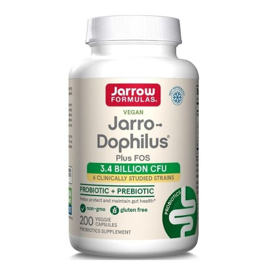 Jarro-Dophilus + FOS, 200 caps, Jarrow Formulas - Vitax.ro