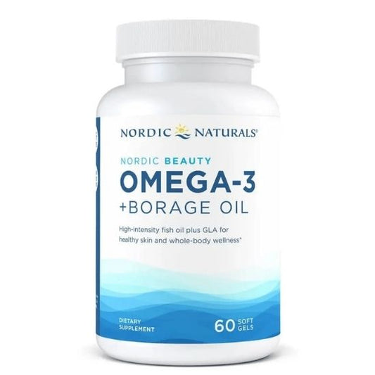 Nordic Beauty Omega-3 + Borage Oil, 60 softgels, Nordic Naturals - Vitax.ro