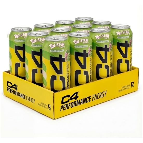 C4 Performance Energy, Twister Pineapple, 12 x 500 ml, Cellucor