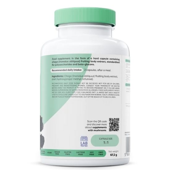 Chaga, 1000mg, 120 vegan caps, Osavi - Vitax.ro
