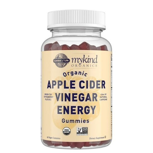 Mykind Organics Apple Cider Vinegar Energy Gummies, 63 vegan gummies, Garden of Life - Vitax.ro