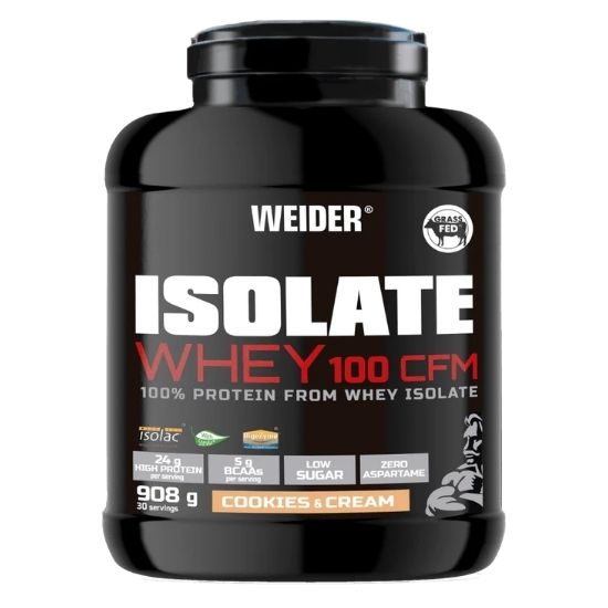 Isolate Whey 100 CFM, Cookies & Cream, 908g, Weider