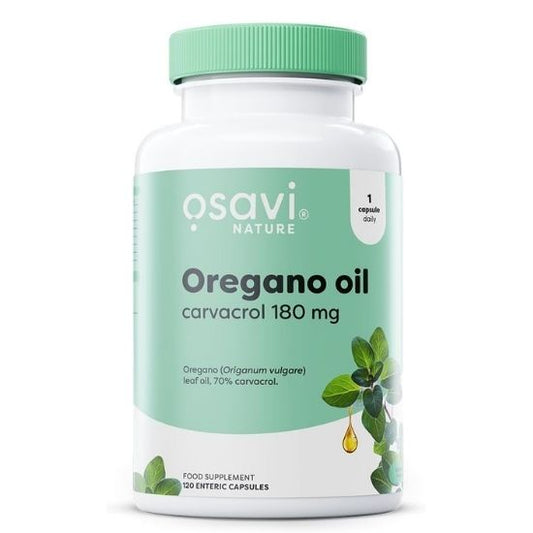 Oregano Oil Carvacrol, 180mg, 120 enteric caps, Osavi - Vitax.ro