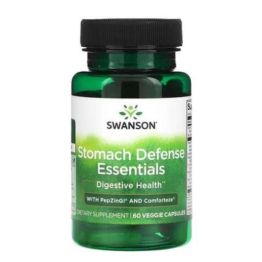 Stomach Defense Essentials with PepZinGI and Comforteze, 60 vcaps, Swanson - Vitax.ro
