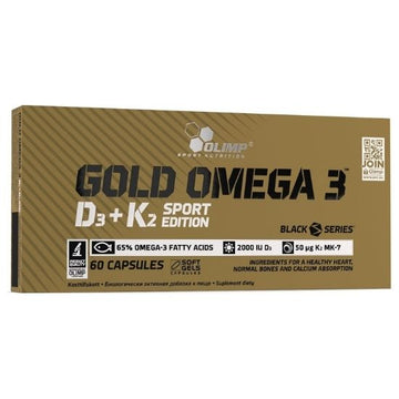 Gold Omega 3 D3 + K2 Sport Edition, 60 caps, Olimp Nutrition