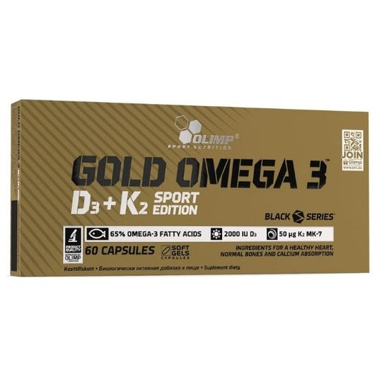 Gold Omega 3 D3 + K2 Sport Edition, 60 caps, Olimp Nutrition
