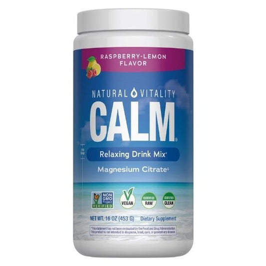 Natural Calm, Raspberry Lemon, 453g, Natural Vitality