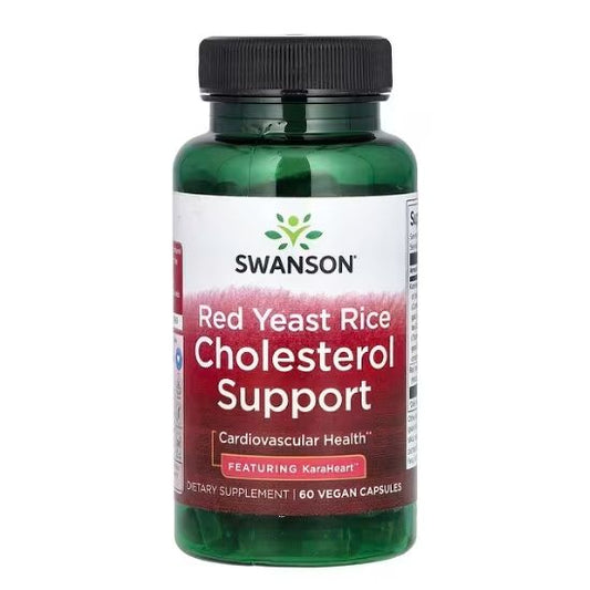 Red Yeast Rice Cholesterol Support, 60 vcaps,  Swanson - Vitax.ro