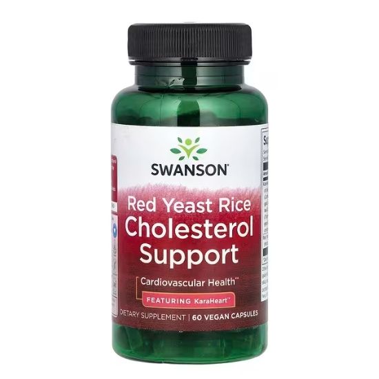 Red Yeast Rice Cholesterol Support, 60 vcaps,  Swanson - Vitax.ro
