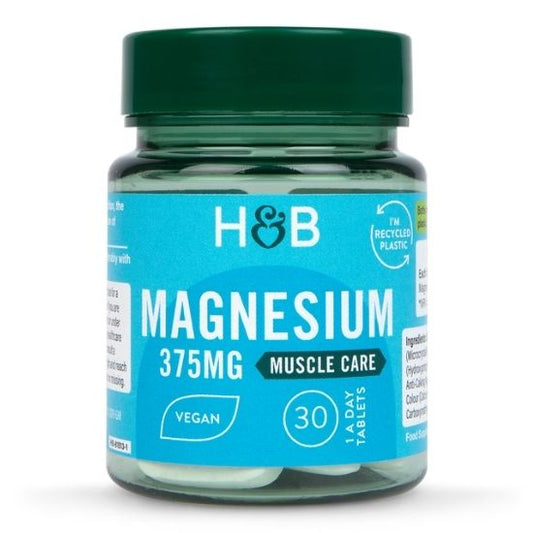 Magnesium, 375mg, 30 tablets, Holland & Barrett - Vitax.ro