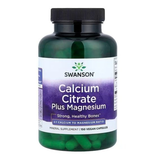 Calcium Citrate Plus Magnesium, 150 caps, Swanson - Vitax.ro