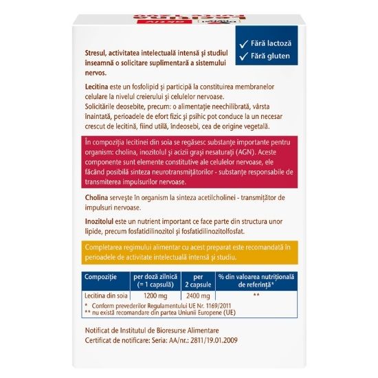 Lecitina Forte 1200mg, 30 capsule, Doppelherz - Vitax.ro
