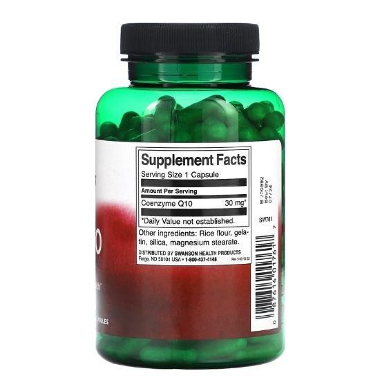 CoQ10, 30mg, 240 caps, Swanson - Vitax.ro