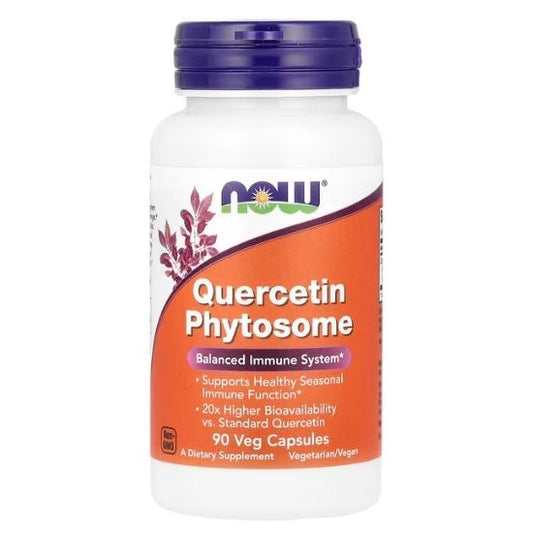 Quercetin Phytosome, 90 vcaps, NOW Foods - Vitax.ro