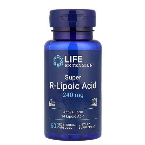 Super R-Lipoic Acid, 240mg, 60 vcaps, Life Extension - Vitax.ro