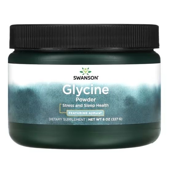 Glycine Powder, 227g, Swanson - Vitax.ro