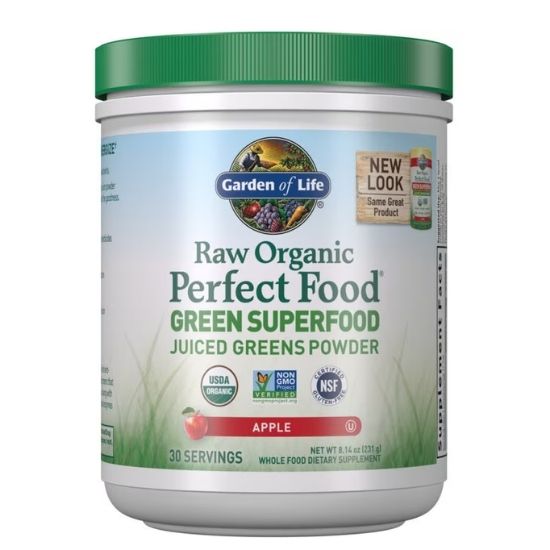 Raw Organic Perfect Food Green Superfood, Apple, 231g, Garden of Life - Vitax.ro