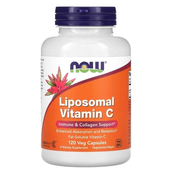 Liposomal Vitamin C, 120 vcaps, NOW Foods - Vitax.ro