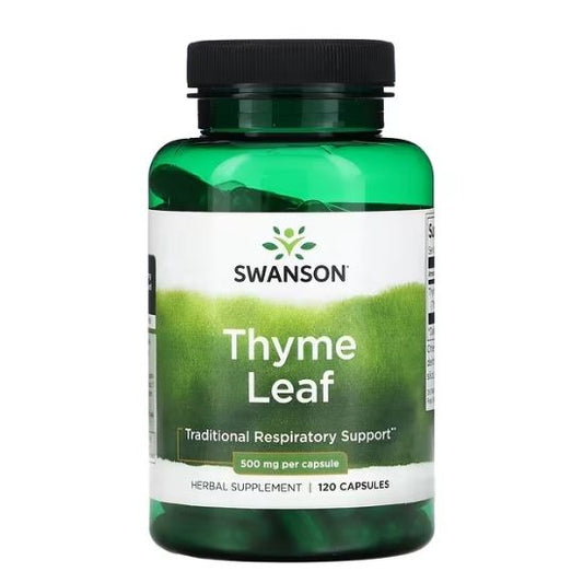 Thyme Leaf, 500mg, 120 caps, Swanson - Vitax.ro
