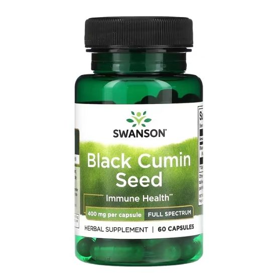 Black Cumin Seed, 400mg, 60 caps, Swanson - Vitax.ro