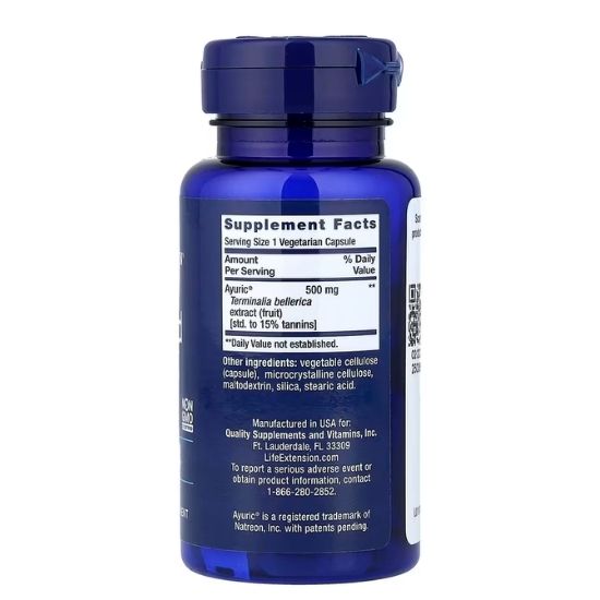 Uric Acid Control, 60 vcaps, Life Extension - Vitax.ro