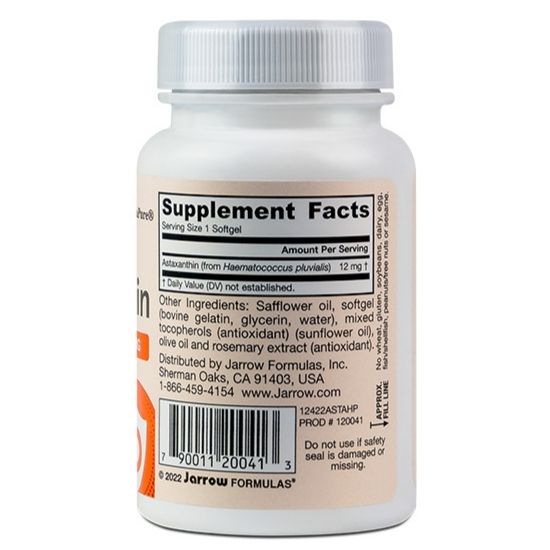 Astaxanthin 12mg, 30 Caps Moi, Jarrow Formulas - Vitax.ro