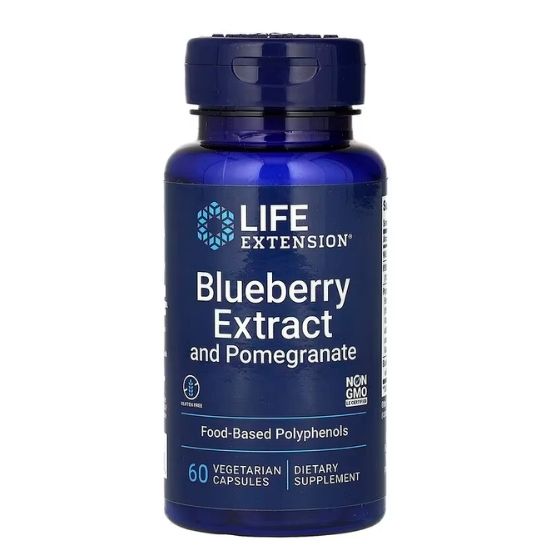 Blueberry Extract with Pomegranate, 60 vcaps, Life Extension - Vitax.ro