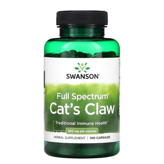 Full Spectrum Cat's Claw, 500mg, 100 caps, Swanson - Vitax.ro
