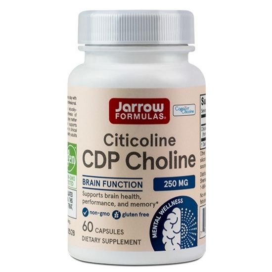 Citicoline CDP Choline, 250mg, 60 caps, Jarrow Formulas - Vitax.ro