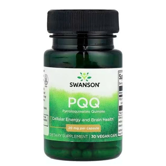 PQQ Pyrroloquinoline Quinone, 20mg, 30 vcaps, Swanson - Vitax.ro