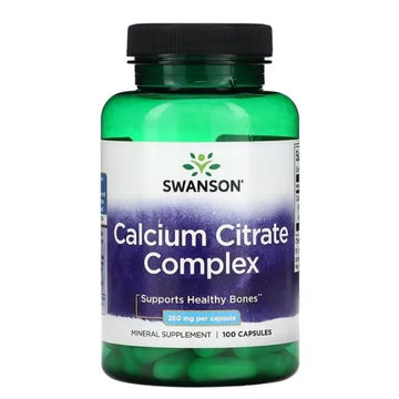 Calcium Citrate Complex, 250mg, 100 caps, Swanson - Vitax.ro