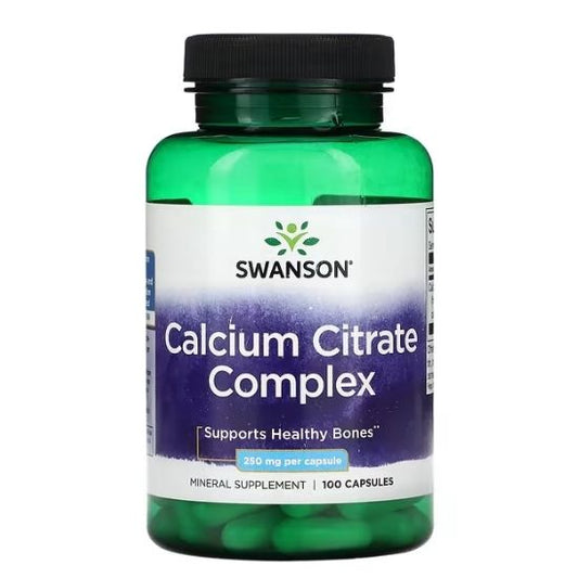 Calcium Citrate Complex, 250mg, 100 caps, Swanson - Vitax.ro