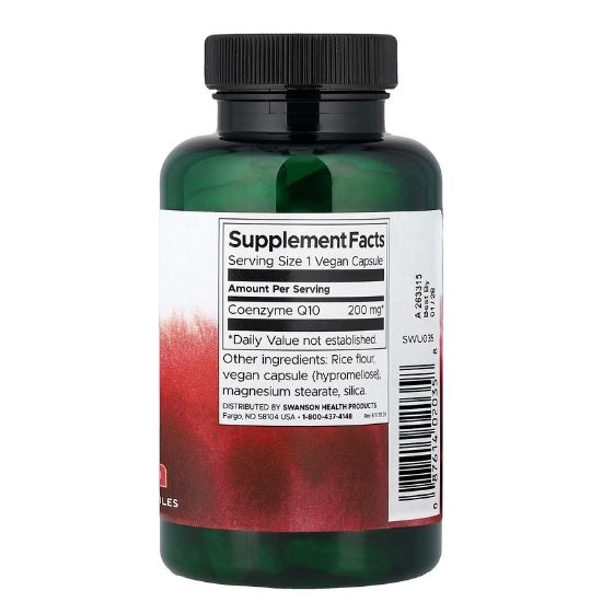 CoQ10, 200mg, 90 caps, Swanson - Vitax.ro