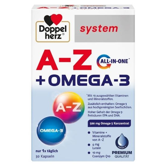A-Z + Omega-3 System, 30 capsule, Doppelherz - Vitax.ro