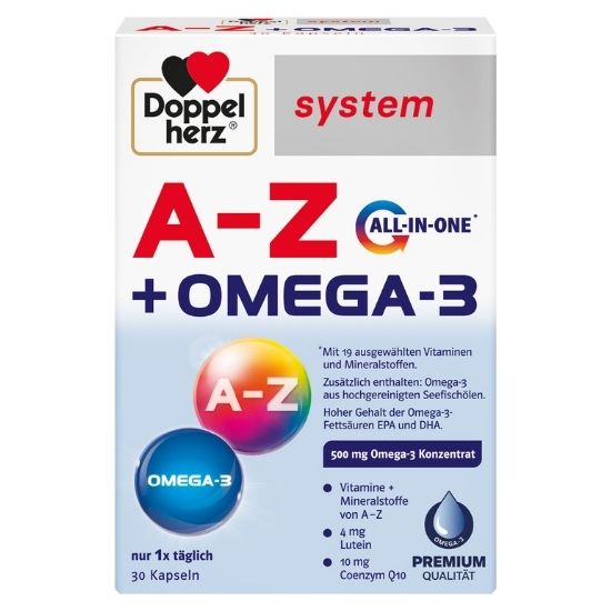 A-Z + Omega-3 System, 30 capsule, Doppelherz - Vitax.ro