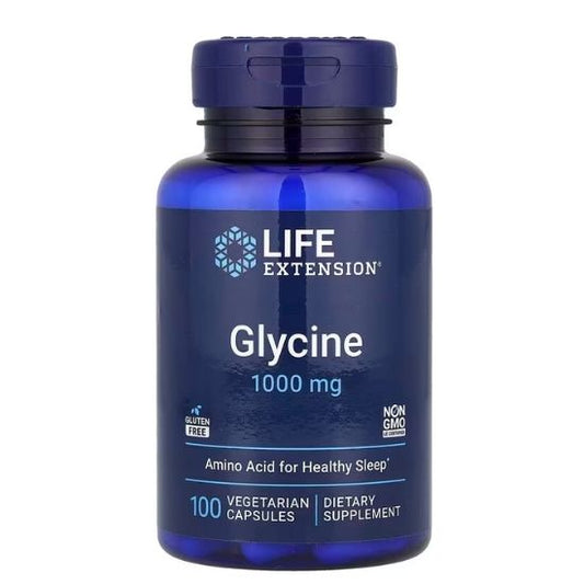 Glycine, 1000mg, 100 vcaps, Life Extension - Vitax.ro