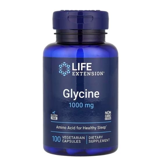 Glycine, 1000mg, 100 vcaps, Life Extension - Vitax.ro