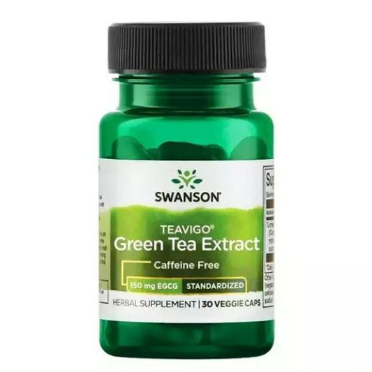 Teavigo Green Tea Extract 90% EGCG, 30 vcaps, Swanson - Vitax.ro