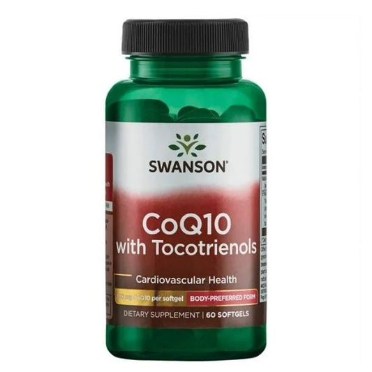 CoQ10, 200 mg (with 20mg Tocotrienols), 60 softgels, Swanson - Vitax.ro