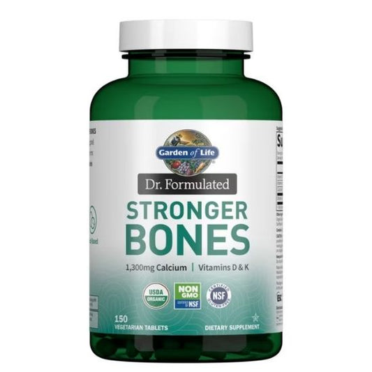 Dr. Formulated Stronger Bones, 150 vegetarian tabs, Garden of Life - Vitax.ro