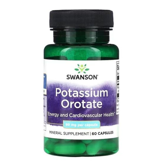 Potassium Orotate, 99mg, 60 caps, Swanson - Vitax.ro