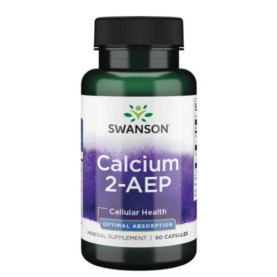 Calcium 2-AEP, 90 caps, Swanson - Vitax.ro
