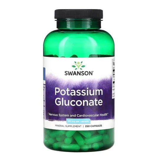 Potassium Gluconate, 99mg, 250 caps, Swanson - Vitax.ro
