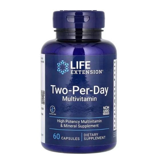 Two-Per-Day Multivitamin, 60 caps, Life Extension - Vitax.ro