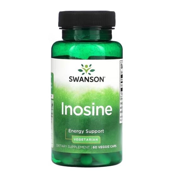 Inosine, 500mg, 60 vcaps, Swanson - Vitax.ro