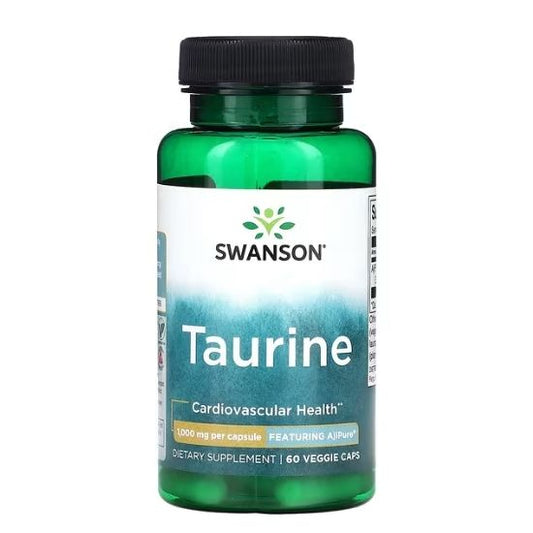 Taurine, 1000mg, 60 vcaps, Swanson - Vitax.ro