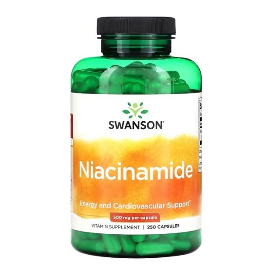 Niacinamide 500mg, 250 caps, Swanson, Swanson - Vitax.ro