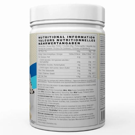 Advanced Whey, White Chocolate Cookies & Cream, 900g, Naughty Boy - Vitax.ro