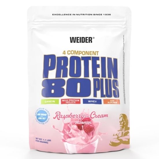 Protein 80 Plus, Raspberry-Cream, 500g, Weider