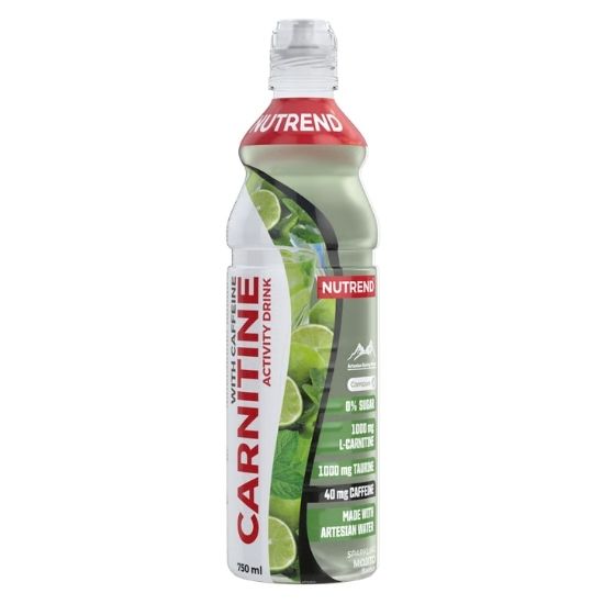 Carnitine Activity Drink with Caffeine, Sparkling Mojito, 8 x 750 ml, Nutrend | Vitax.ro